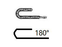 180 degree hook